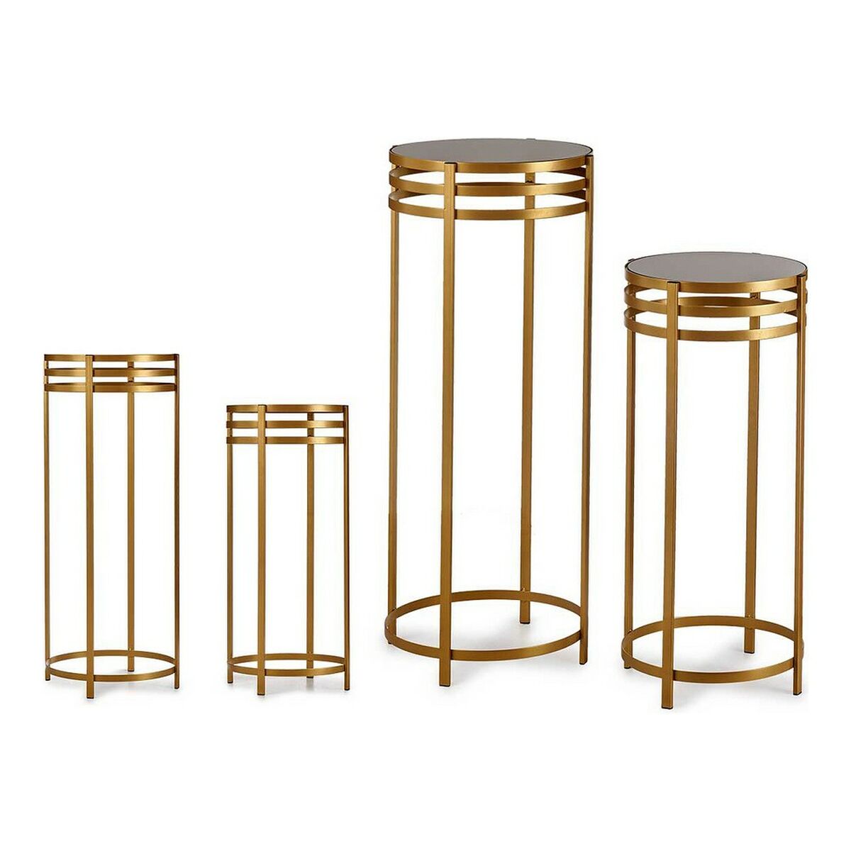 Set of 2 tables Black Golden (2 pcs)-1