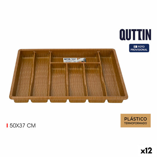 Cutlery Organiser Quttin 50 x 37 cm Thermoplastic (12 Units)-0