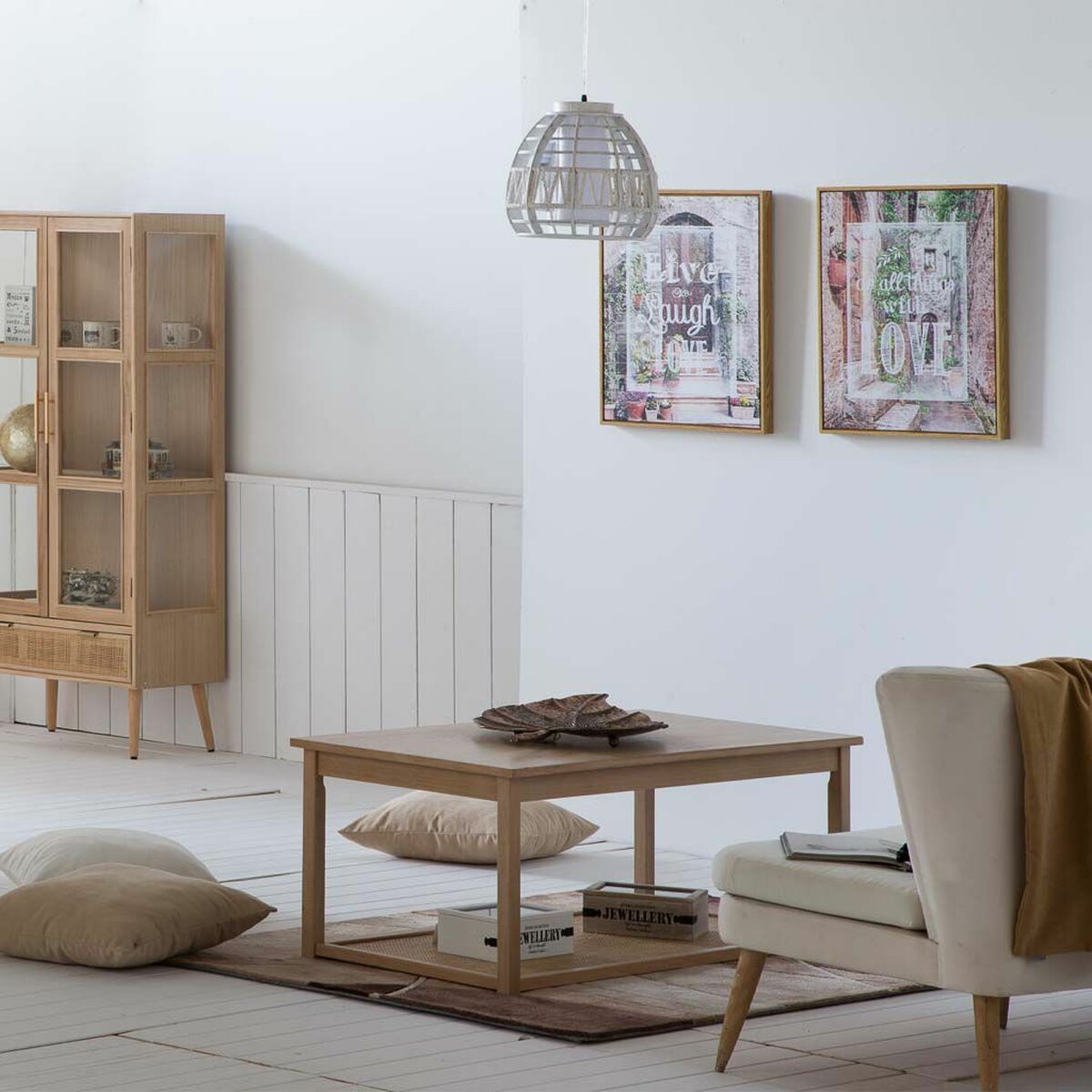 Centre Table Alexandra House Living Natural MDF Wood 46 x 60 x 120 cm-5