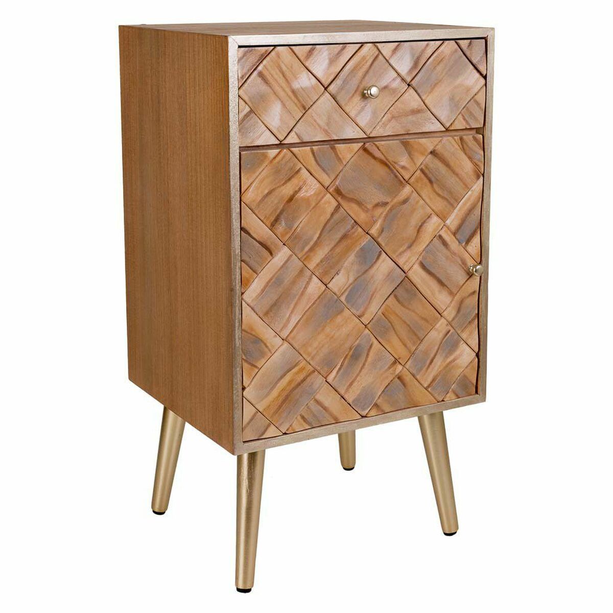 Nightstand Alexandra House Living Brown 35 x 71 x 40 cm-0