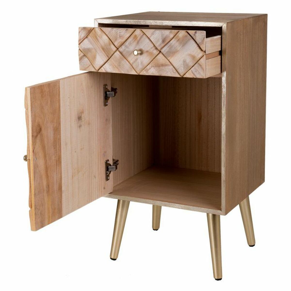 Nightstand Alexandra House Living Brown 35 x 71 x 40 cm-7