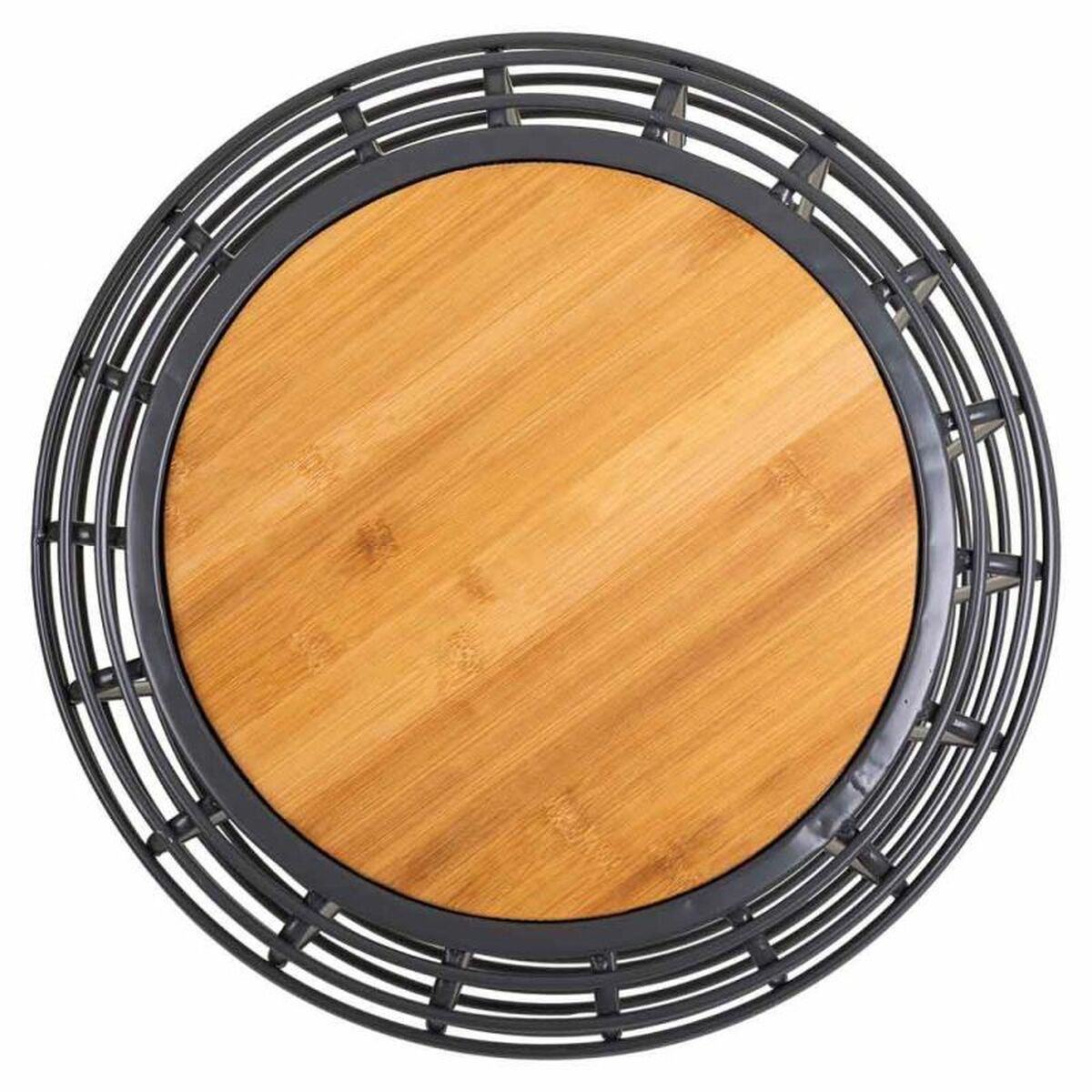 Centre Table Alexandra House Living Brown Black Grey Iron Fir wood 44 x 45 x 44 cm-4