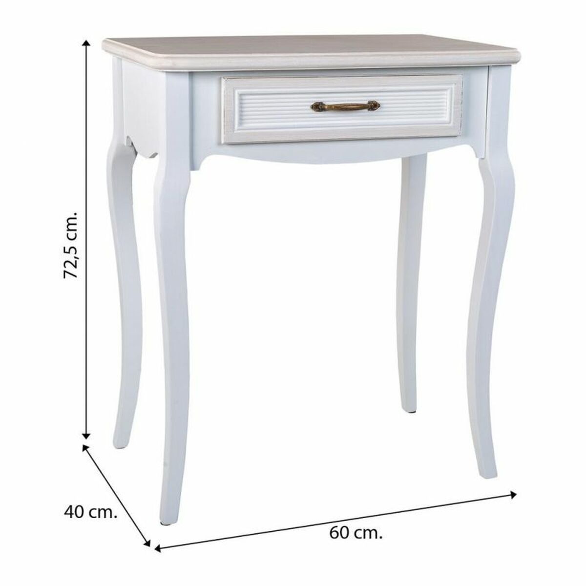 Hall Table with Drawers Alexandra House Living MDF Wood 40 x 72 x 60 cm-1