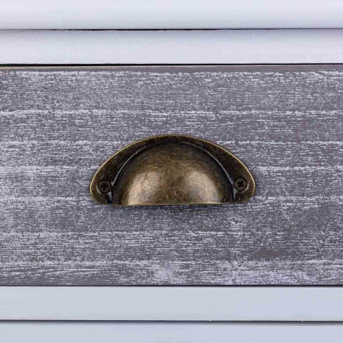 Chest of drawers Alexandra House Living White Paolownia wood MDF Wood 25 x 76 x 35 cm-2