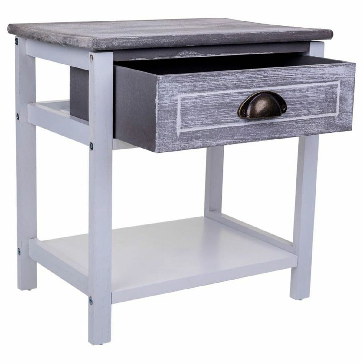 Nightstand Alexandra House Living White 29 x 42 x 40 cm-6