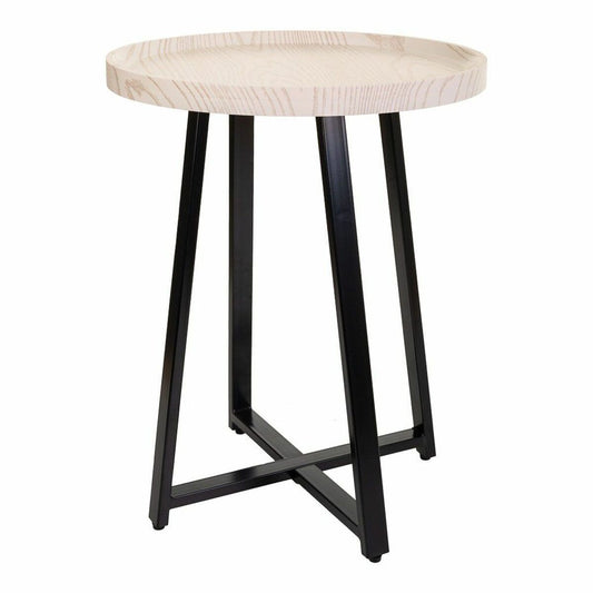 Centre Table Alexandra House Living White Iron MDF Wood 45 x 57 x 45 cm-0