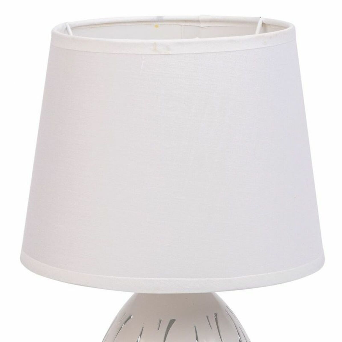 Desk lamp Alexandra House Living White Metal Cloth 220-240 V 18 x 31 x 18 cm-5