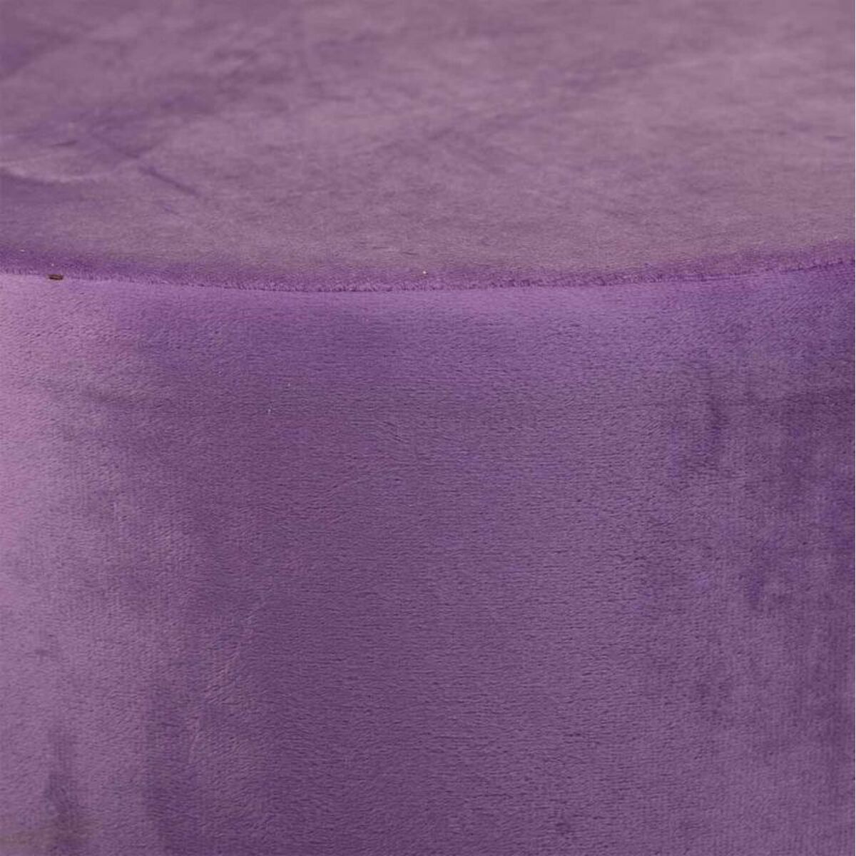 Stool Alexandra House Living Purple Velvet Bamboo Pinewood Sponge MDF Wood 32 x 44 x 32 cm-2