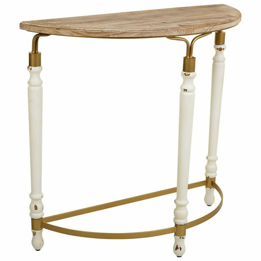 Hall Alexandra House Living White Metal Fir wood MDF Wood 35 x 76 x 80 cm-0