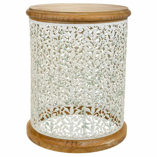 Centre Table Alexandra House Living Brown Metal Fir wood MDF Wood 43 x 55 x 43 cm-0