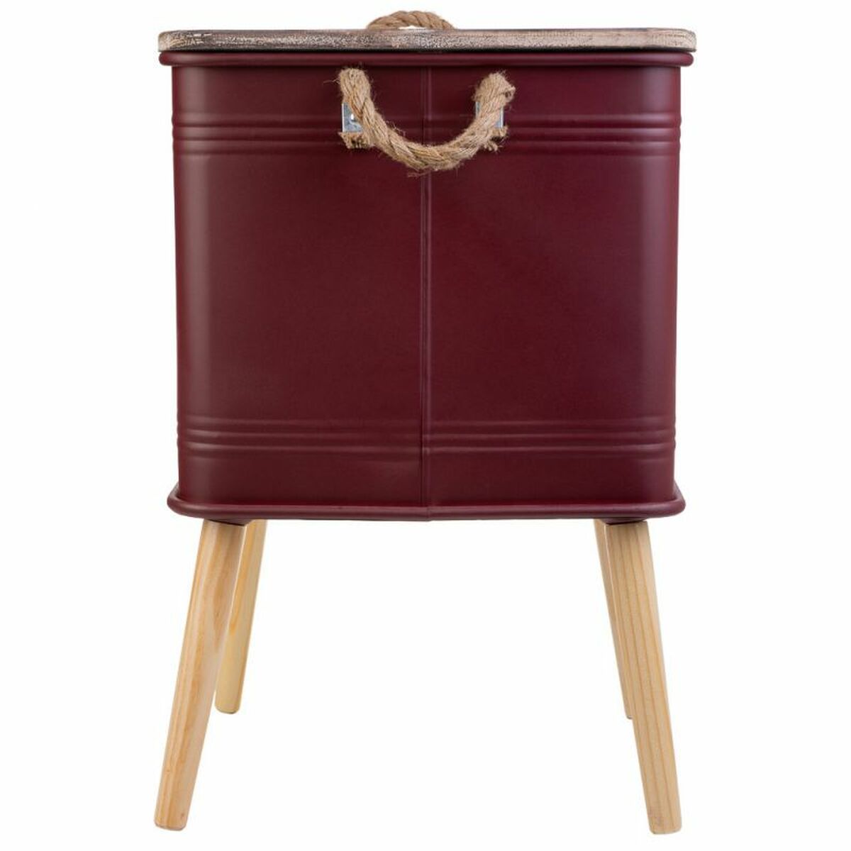 Nightstand Alexandra House Living Red 41 x 41 x 61 cm-3