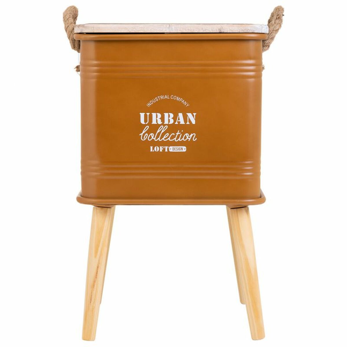 Nightstand Alexandra House Living Brown 34 x 34 x 55 cm-6