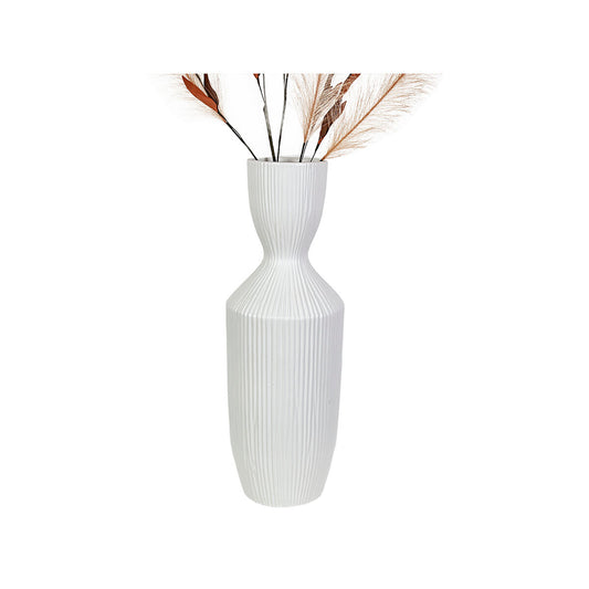 Vase Romimex White Ceramic 18 x 49 x 18 cm-0