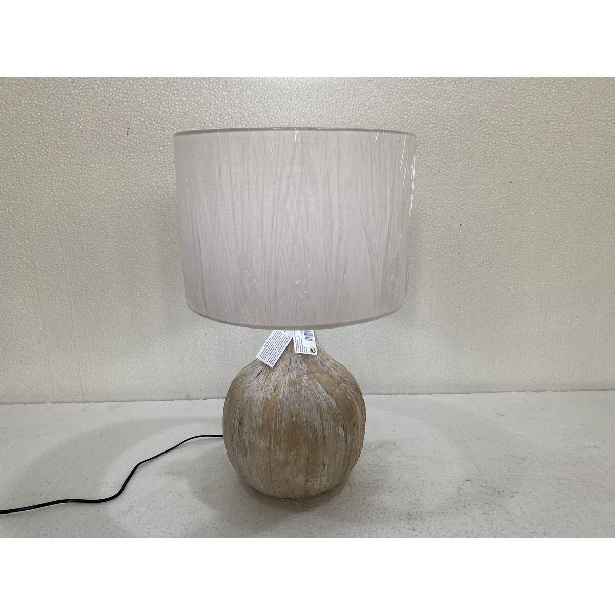 Desk lamp Romimex Beige Bamboo Fibre 36 x 60 x 36 cm-1