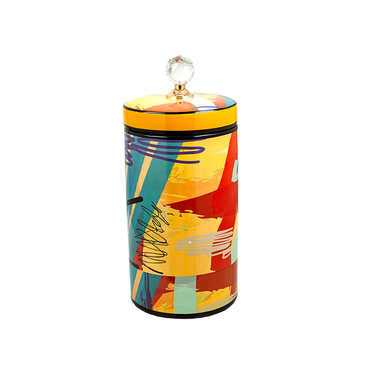 Tin Romimex Multicolour Porcelain 16 x 30 x 16 cm-0