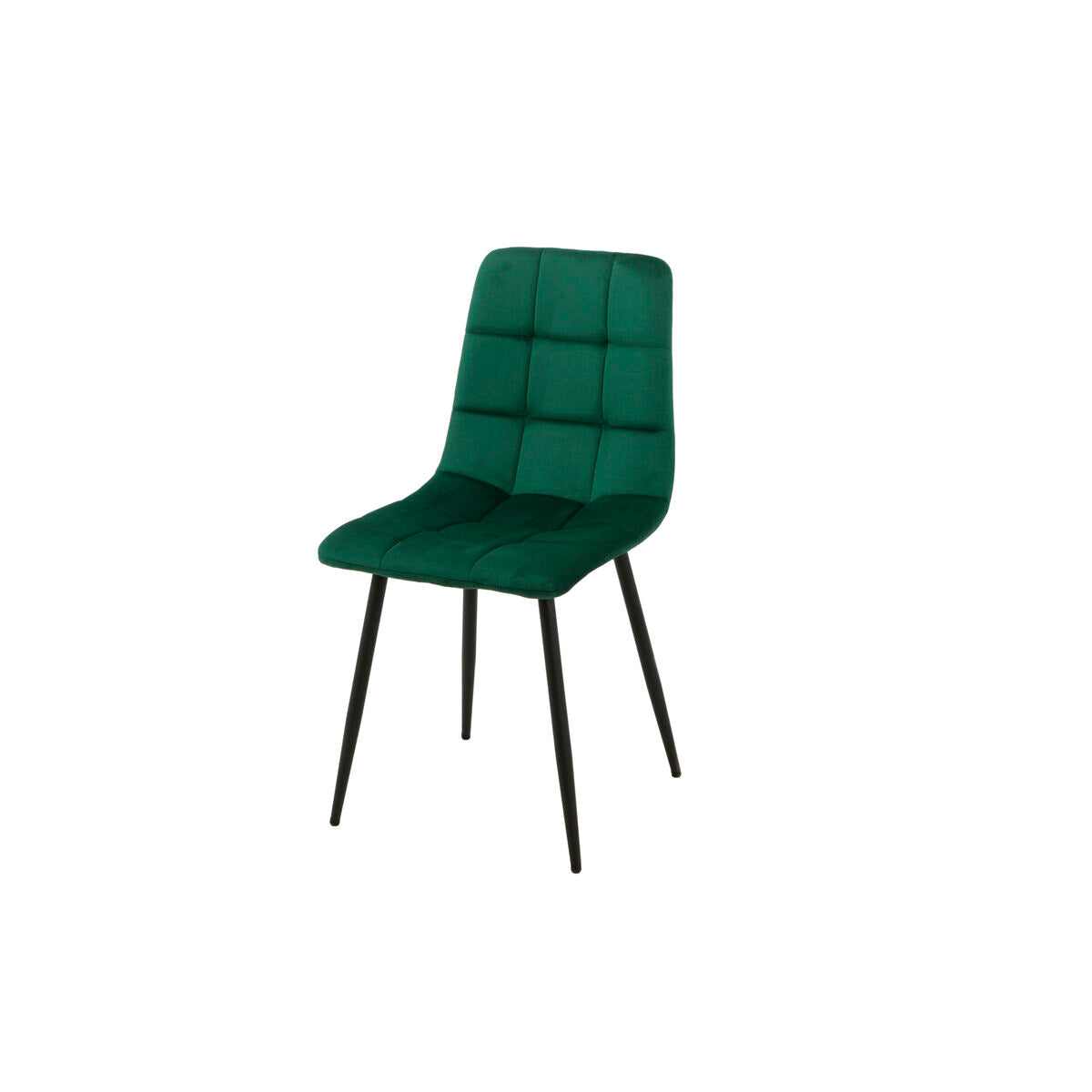 Chair Romimex Green Velvet Metal 45 x 89 x 55 cm-0