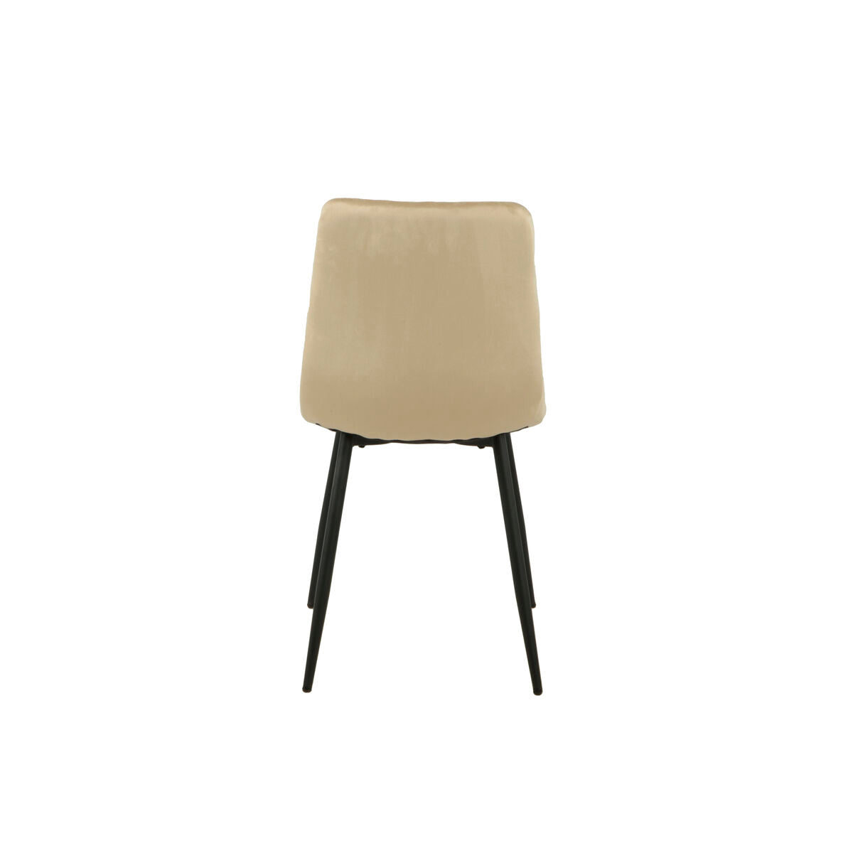Chair Romimex Beige Velvet Metal 45 x 89 x 55 cm-1