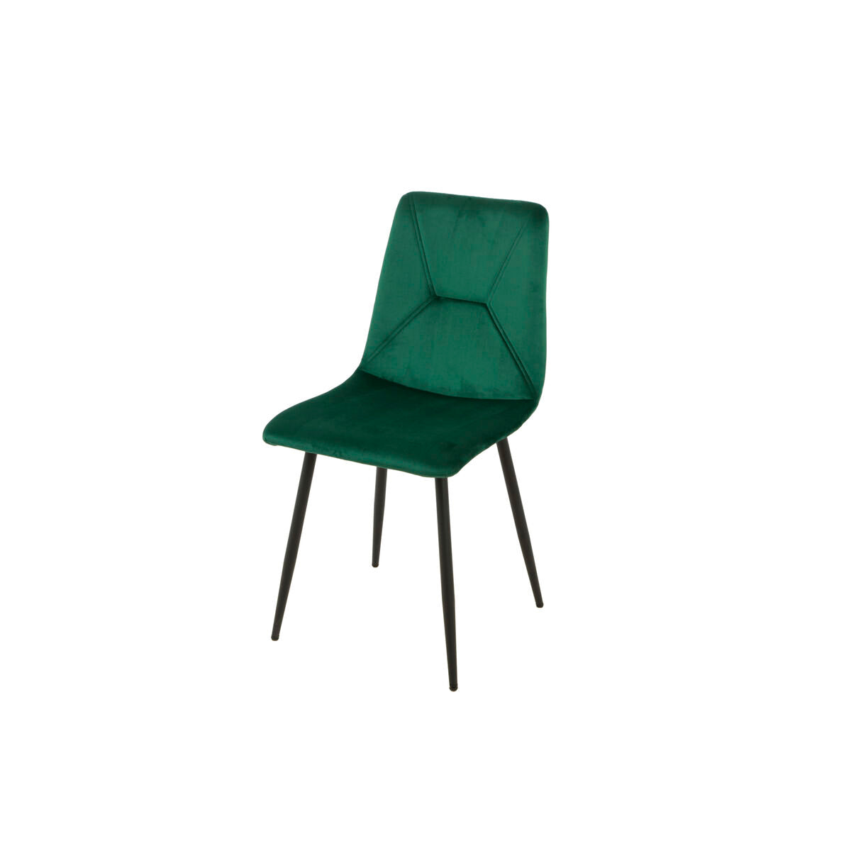 Chair Romimex Green Velvet Metal 45 x 89 x 55 cm-0