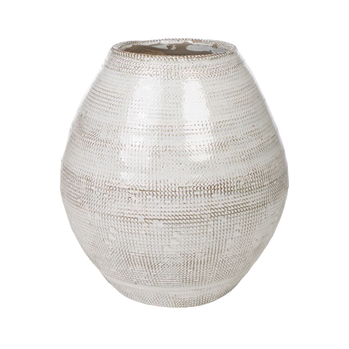 Vase Romimex Beige Terracotta 26 x 30 x 26 cm-0