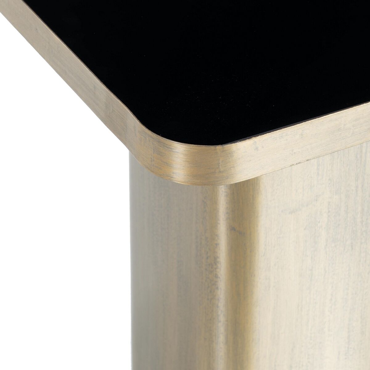 Side table Crystal Black Golden Metal 40 x 40 x 45 cm-3