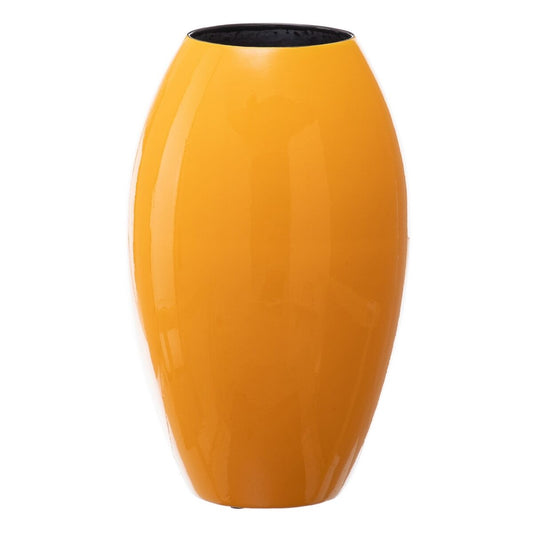 Vase 21,5 x 21,5 x 36 cm Ceramic Yellow-0