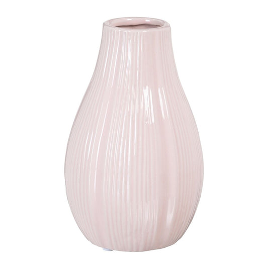 Vase Pink Ceramic 12,5 x 12,5 x 20,5 cm-0
