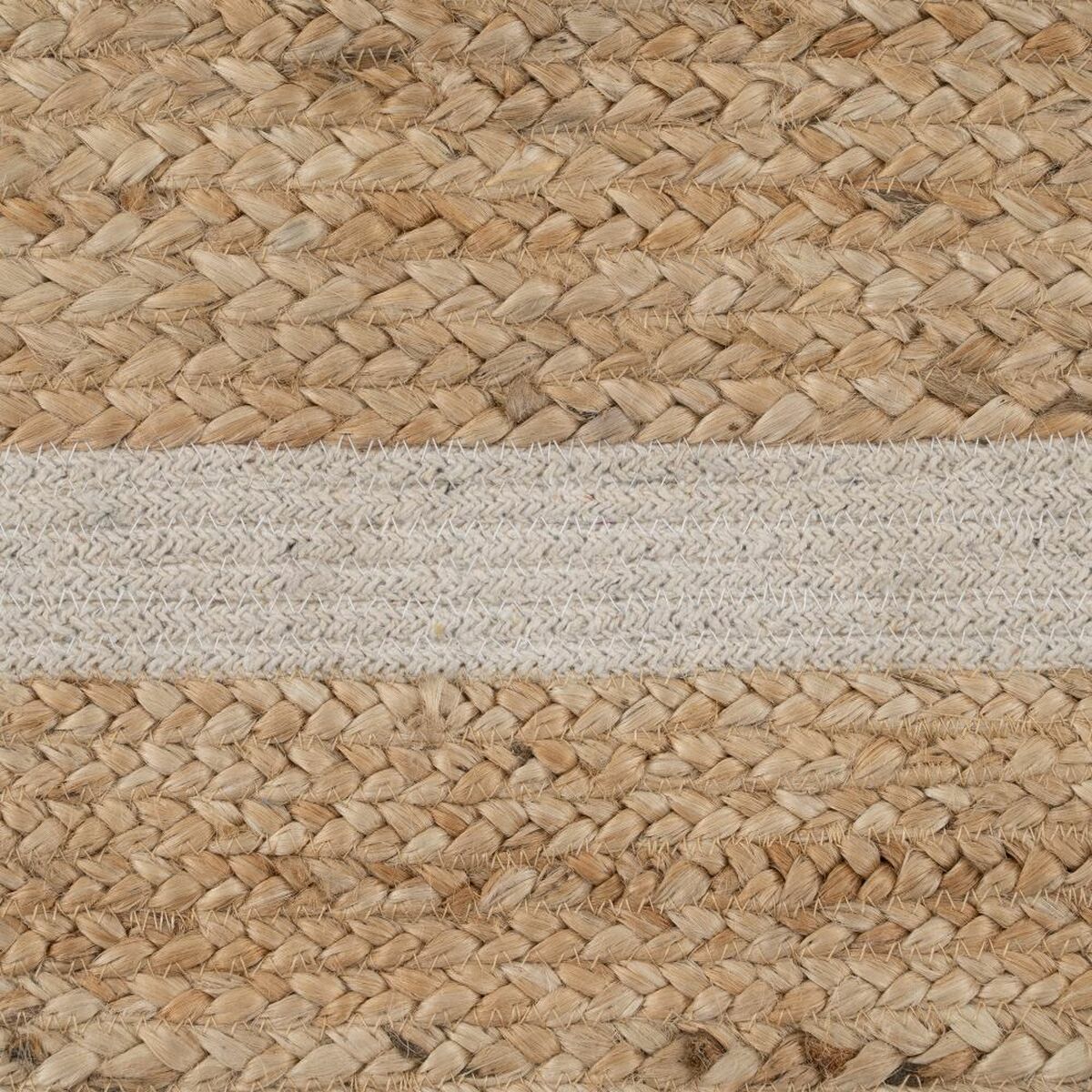 Carpet Natural White Jute 170 x 70 cm-2