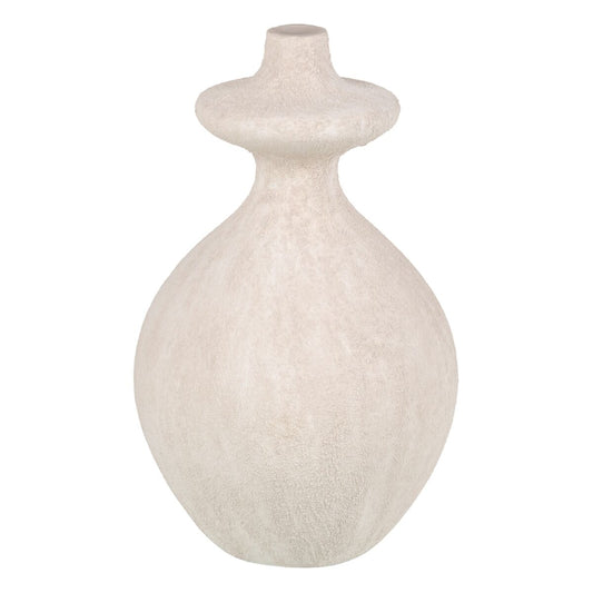 Vase Cream Ceramic Sand 21 x 21 x 38 cm-0