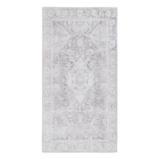 Carpet 80 x 150 cm Grey Polyester Cotton-0