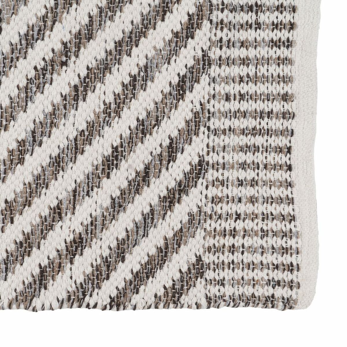 Carpet White Grey 70 % cotton 30 % Polyester 80 x 150 cm-4