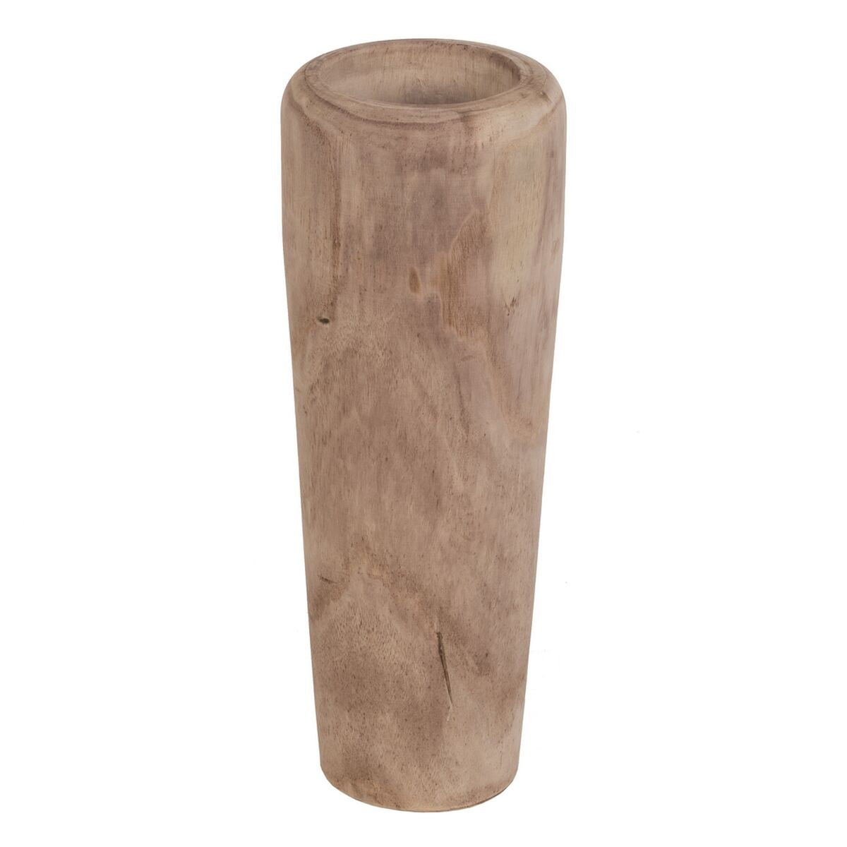 Vase Natural Paolownia wood 26 x 26 x 68 cm-0