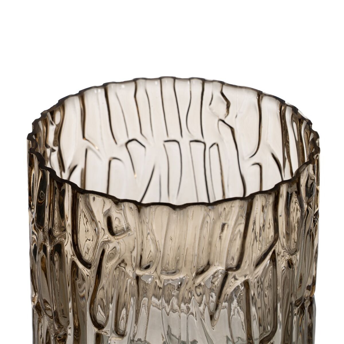 Vase Brown Crystal 14 x 14 x 14 cm-4