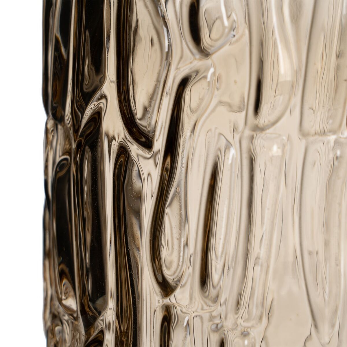 Vase Brown Crystal 14 x 14 x 14 cm-2