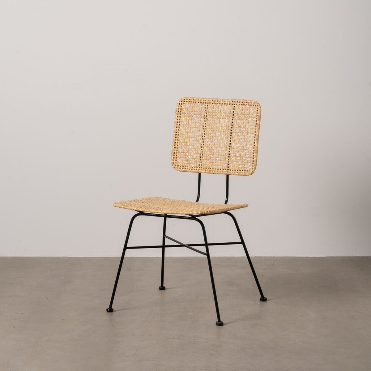 Dining Chair Black Natural-0