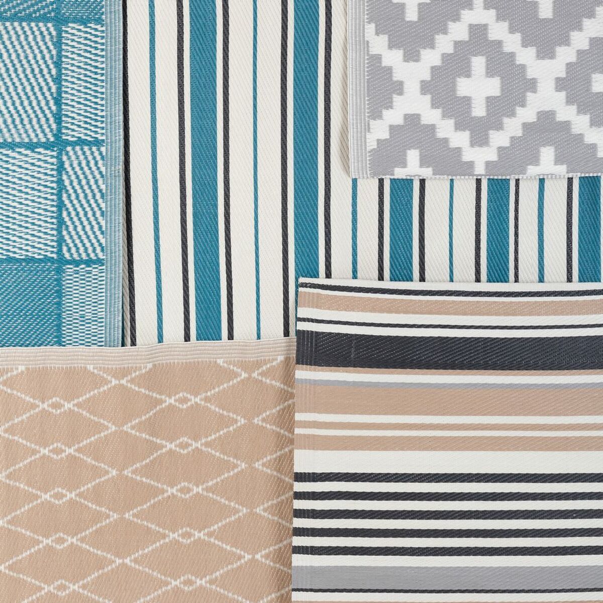 Outdoor rug Milos Blue polypropylene-1