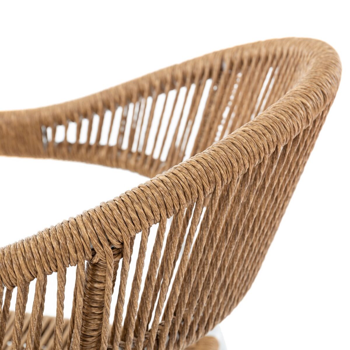 Garden chair Neska ii White Synthetic Aluminium 56 x 59,5 x 81 cm-2