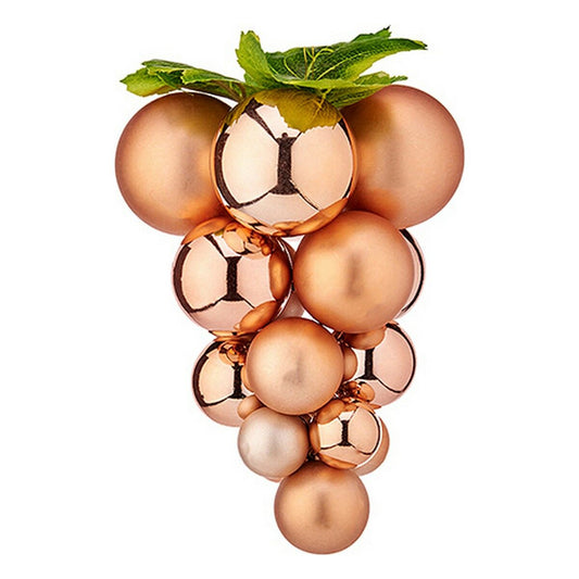 Christmas Bauble Grapes Small Copper Plastic 18 x 24 x 18 cm-0