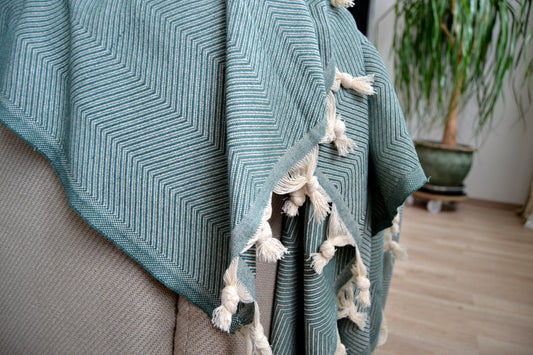 Handwoven blanket "Ayvalik"-0