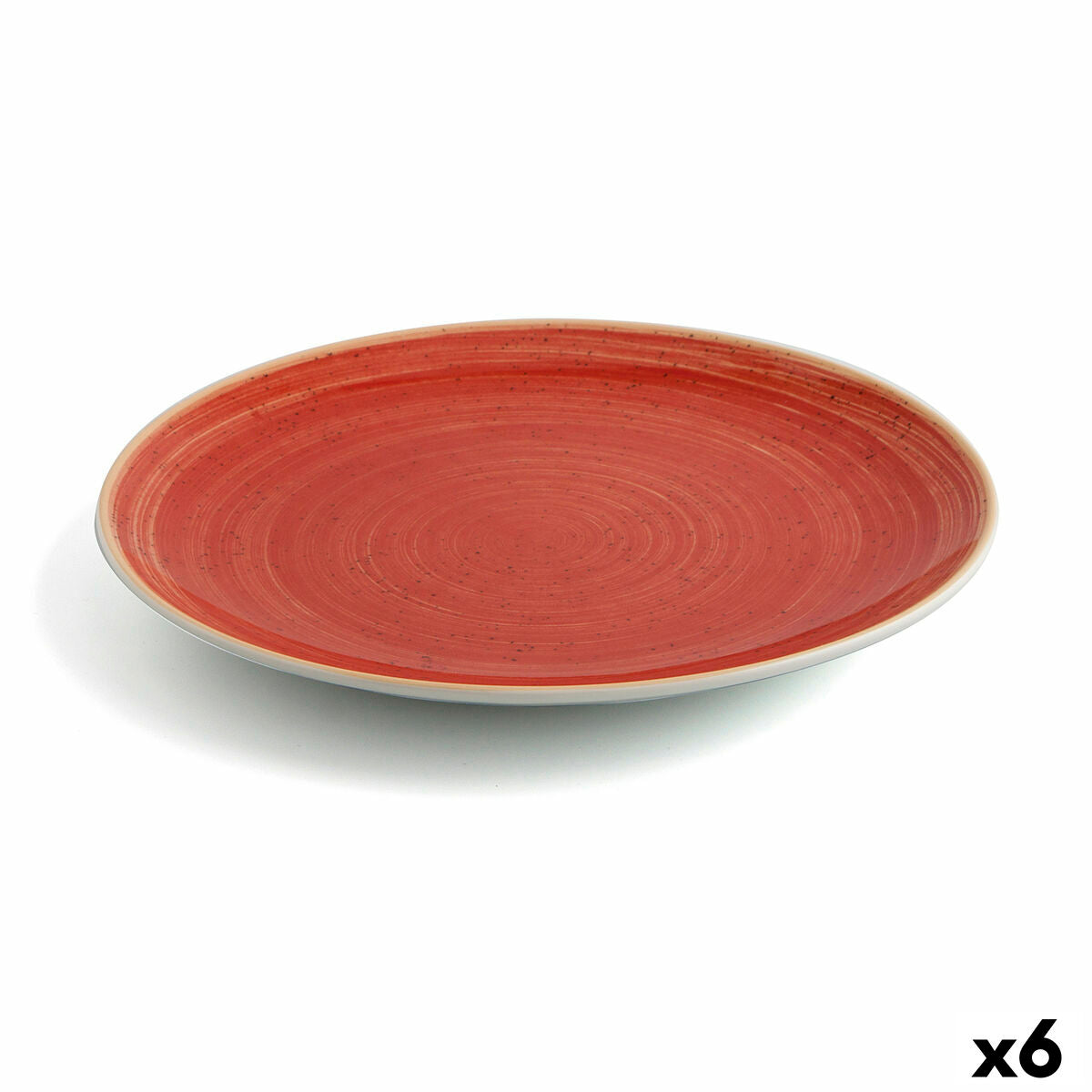 Flat plate Ariane Terra Ceramic Red (Ø 31 cm) (6 Units)-0