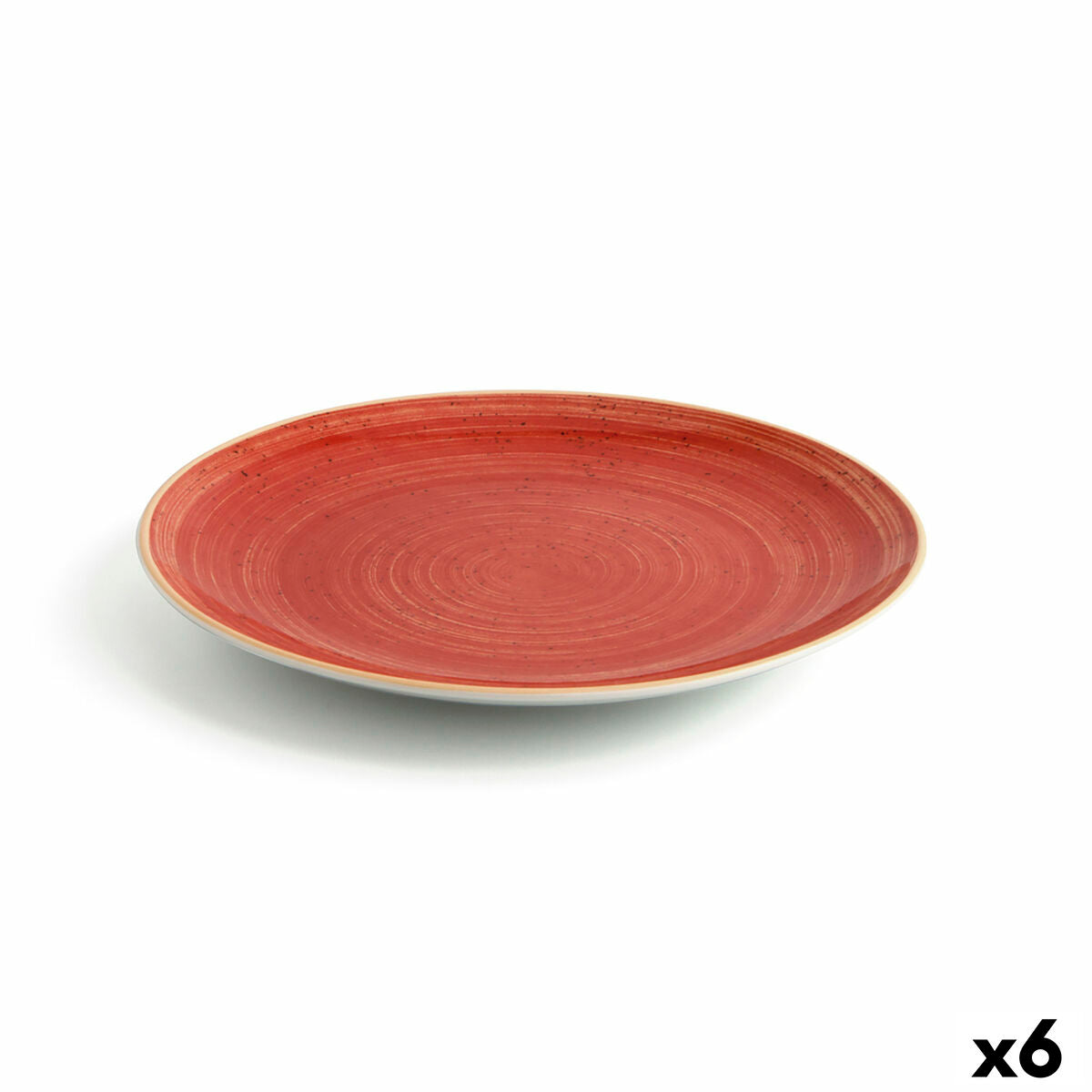 Flat plate Ariane Terra Ceramic Red (Ø 27 cm) (6 Units)-0