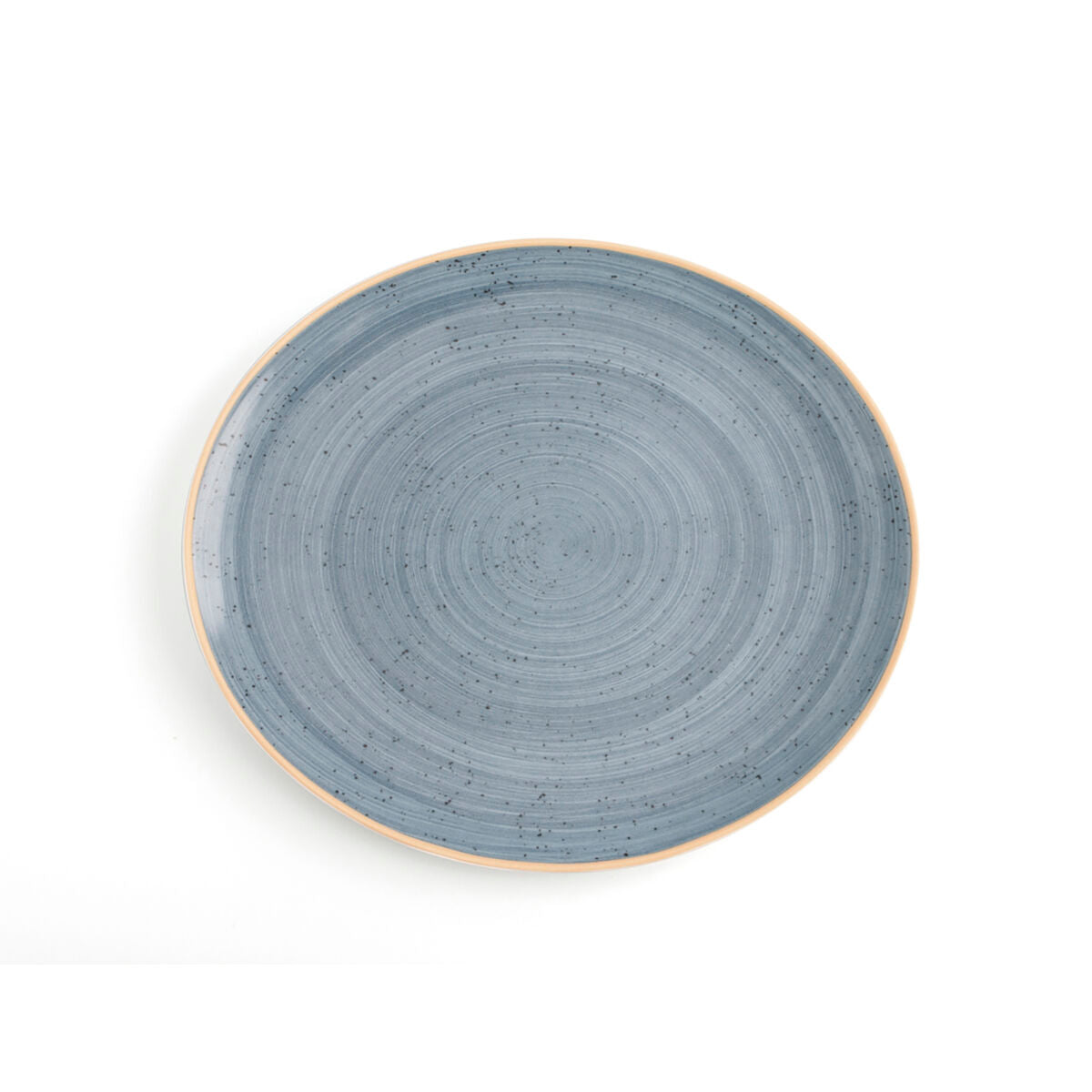 Flat Plate Ariane Terra Blue Ceramic 30 x 27 cm (6 Units)-1