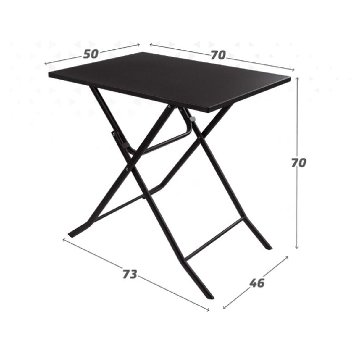 Folding Table Aktive 70 x 70 x 50 cm Steel-1